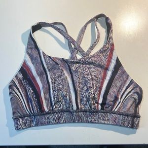 lululemon Multicolor Energy bra size 6